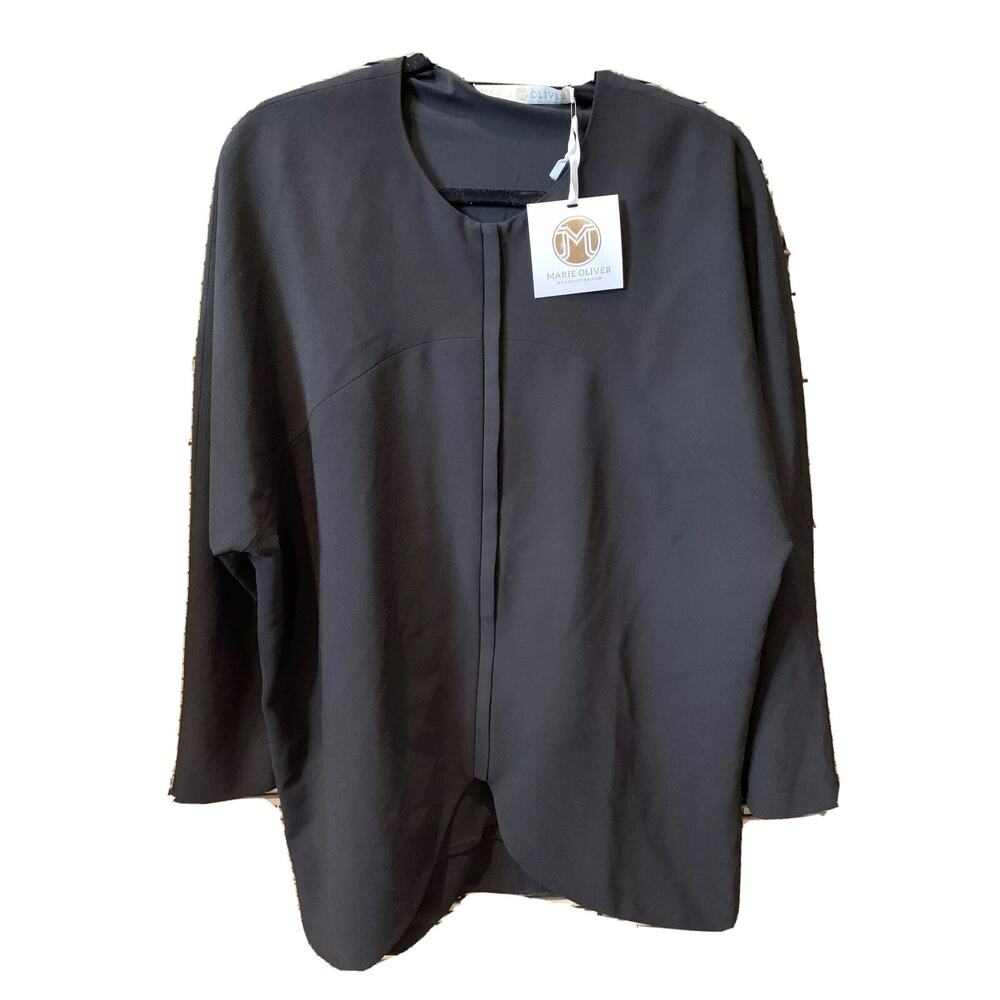 NWT New Marie Oliver Jacket Women’s Large Coat Jyah Jet Black Classy Sheik $198